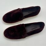 Vince  Blair Velvet Slip On Shoes Size 5 Burgundy Oxblood Photo 1