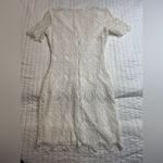 Chelsea and Violet Ivory White Lace Short Sleeve Mini Dress Photo 1