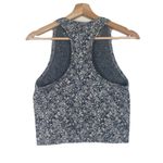 Athleta Shanti printed crop tank size small black cream Athleisure Sporty Yoga Photo 4