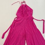 Aakaa  Fuchsia Halter Jumpsuit Photo 0