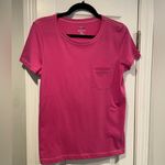 J.Crew NWOT Size S Neon Pink Short Sleeve Crew Neck Pocket Tee Shirt Photo 0