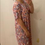 Floral pleated dress. S/M Pink Photo 8