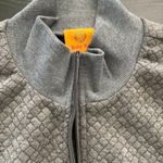 Ruby Rd Gray Quilt Look Vest with Drawstring at Waist Size Large EUC Photo 5