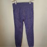 Rocky Gains Leggings Purple Ribbed Athletic Athleisure Workout Comfy Stretchy Size L Photo 3