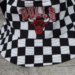 Nba Chicago Bulls Bucket Hat NEW w Tag Checkered Pattern Logo  Cap Photo 1