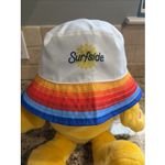 SURFSIDE Blue/Sunset Stripe Reversible Bucket Sun Hat Unisex Adult One Size Photo 1