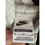 Nike Oversized Grey ‘Power In Purpose’ Floral Embroidered Pullover Hoodie Size M Photo 3