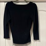 Karen Kane ‎ Black Embellished 3/4 Sleeve Blouse Photo 3