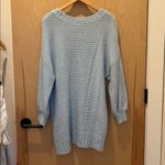 Aerie  Sweater Oversized Cable Knit Baby Blue Size Small Photo 3