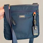 TUMI Voyageur Capri Crossbody Shoulder Bag, Navy Nylon & Gold Hardware Blue Photo 5