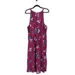 Torrid Midi Challis High Neck Dress Berry Dianne Floral 3X NWT Photo 1