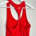 New Balance Women’s Racerback Cut Out Back Detail Tank Top Red Size Small Photo 3