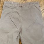 Free People High-Rise Button-Front Chino Pants – Taupe/Khaki, Size 6 Photo 6