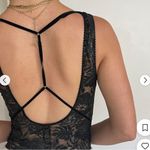 Victoria's Secret Women's Black and Silver Bodysuit Photo 4