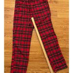 J.Crew Red Plaid Drawstring/ Elastic Waist Pajama Pants Mediums Cotton Size M Photo 5