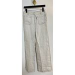 Madewell  Patch Pocket Linen Flare Trousers in Oat Color Linen Size US 2 NWT Photo 1