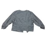 Ashley Stewart Women's Pinstripe Blazer & Pants Gray Size 22 Linen Blend Photo 4