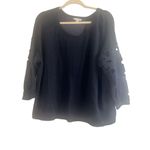 American Eagle ✨ Black Crochet Long Sleeves Sz XL Sweater✨ Photo 3