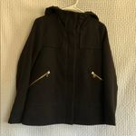 ZARA Women's Black Utility Jacket with Gold Accents Photo 1