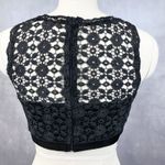 My Michelle Womens Crop Top Size 9 Black Lace Sleeveless Gothic Romantic Party Photo 1