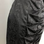 Love Tease NEW Ruched Little Black Black Snakeskin Evening Mini Dress Photo 6