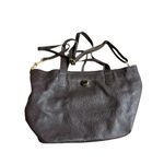 Women's Brown Leather Tote Bag with Gold Hardware made in Italy Photo 2