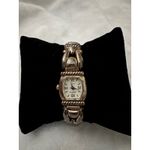 Geneva Elite Quartz Bangle Watch Gold Tone Roman Numerals Ladies Jewelry Photo 2