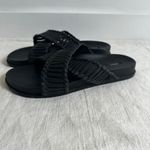 Melissa Salinas Women's Cosmic Ii + Sandals Black Woven Black Rubber Slides 8 Photo 6