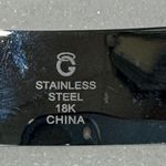 18KT Yellow Gold Inlay & Stainless Steel Cuban Link Men’s Diamond Bracelet 8.5” Long Photo 8