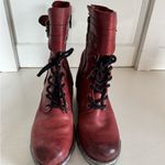 Fly London  red Metz lace up boots size 40 (their US 9-9.5) Photo 2