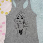 Forever 21 Y2K Gray Graphic Top Photo 0