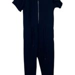 Anthropologie SUNDAYS Tess Stand Collar Jumpsuit Size Small Black  Casual Lounge Photo 2