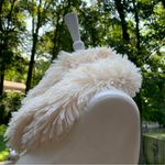 Womens Girls Faux Fur Cream Sherpa Infinity American Girl Scarf One Size White Photo 1