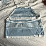 Brandy Melville  blue and white halter tank Photo 2