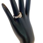 STERLING SILVER W/14K ROSE GOLD OVERLAY ACCENTS .33CTW GENUINE DIAMOND RING (7) Photo 4