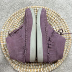 Hotter Comfort Concept Faith Fringed Ankle Boots Suede Leather Purple Size 6 Photo 7