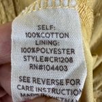 Blu Pepper Womens size Large Tiered Swiss Dot Sundress Yellow Prairie Bohemian Photo 7