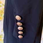 Womens Double Breasted long Blazer Dress in black Size M Size M Photo 5