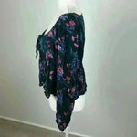 American Eagle Floral Tie Front Top Size Small Photo 2
