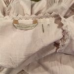 Soft Surroundings  Genevieve cotton crochet cottagecore Longsleeve Pink dress xs Photo 14