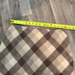 Caslon  vintage plaid neutral brown mohair wool a line skirt Photo 1