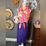 Tahiti Reef Club Vacation Style Top Button & Tie Bottom Medium Pink Photo 2