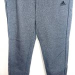 Adidas Dark Gray & Black Fleece Lined Lounge Jogger Sweatpants Photo 3