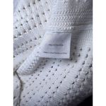 Tory Burch  White Cotton Open Knit Sweater  Size Small Photo 5