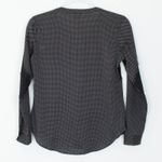 Ann Taylor Petite Polka Dot Lace Detail V Neck Long Sleeve Blouse Shirt XSP Work Photo 5