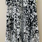 Just Taylor High Neck Floral Dress Black/White Sz 4 Black Photo 2