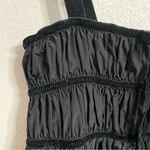 Hunter Bell Anthropologie  Womens Dress Black Mini Tiered Velvet Trim Size XL Photo 4