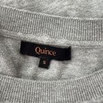 Quince  Gray Lightweight Cotton Cashmere Pullover Crew Sweater Photo 2