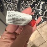 Mossimo Supply Co Tribal Aztec Print Blouse Cream and Black L Size L Photo 14