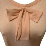 J.Crew Black Label Cotton Silk Rolled SS Tee XS Silk Ties Career Casual Flirty Photo 2